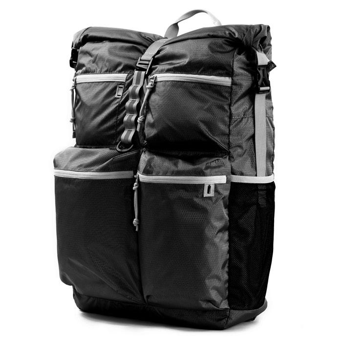 Pillowpak Bag in Jet Black with Cool Gray Trim